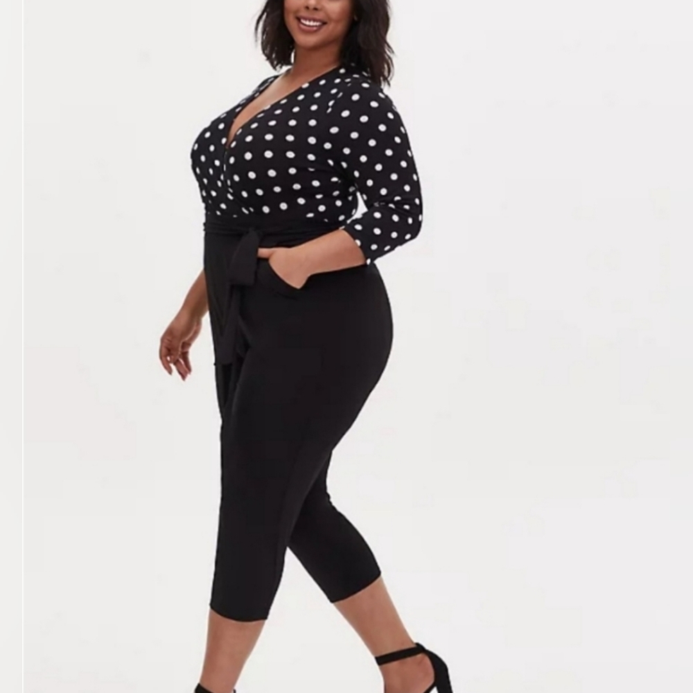 Torrid size 1 studio knit jumpsuit